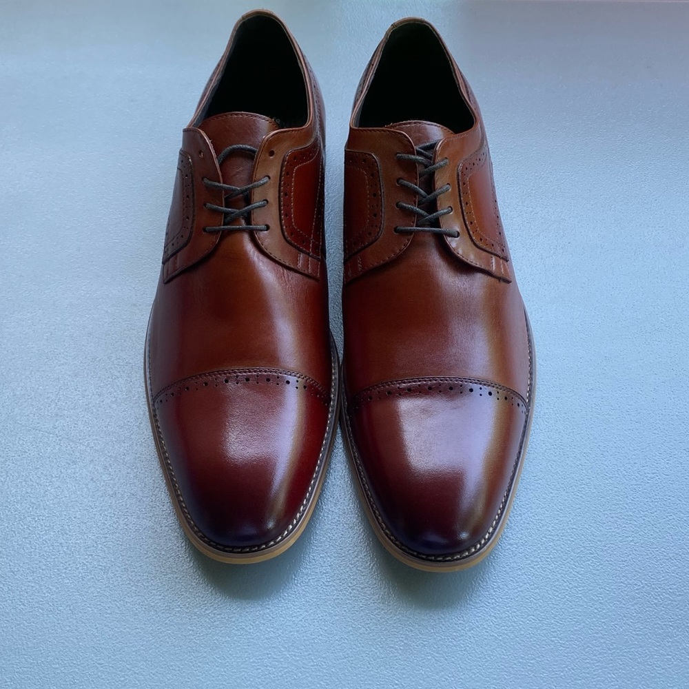 NWOB Stacy Adams Men’s Dickinson Cap-Toe Oxford Dress Shoes Size 15W. - Picture 2 of 9